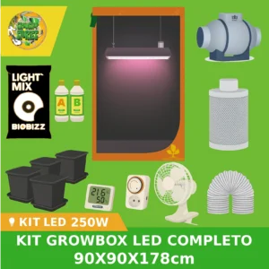 Kit Growbox Led 250w – 90x90x178 – Completo