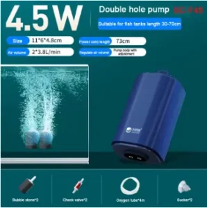 Pompa ad Aria 4,5W – 4,5L/min -Kit Completo