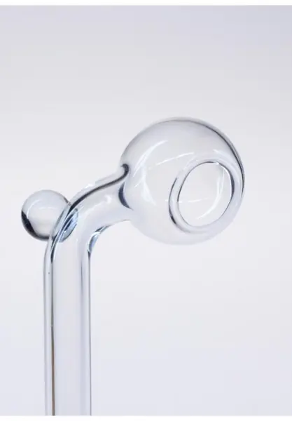 Pipa Dab in Vetro Black Leaf - 17 cm - immagine 3
